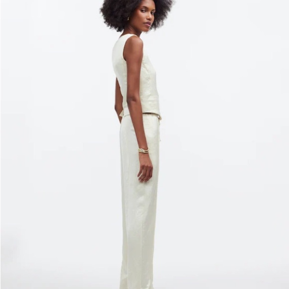 Madewell Cream Women's Trousers - Picture 2 of 11